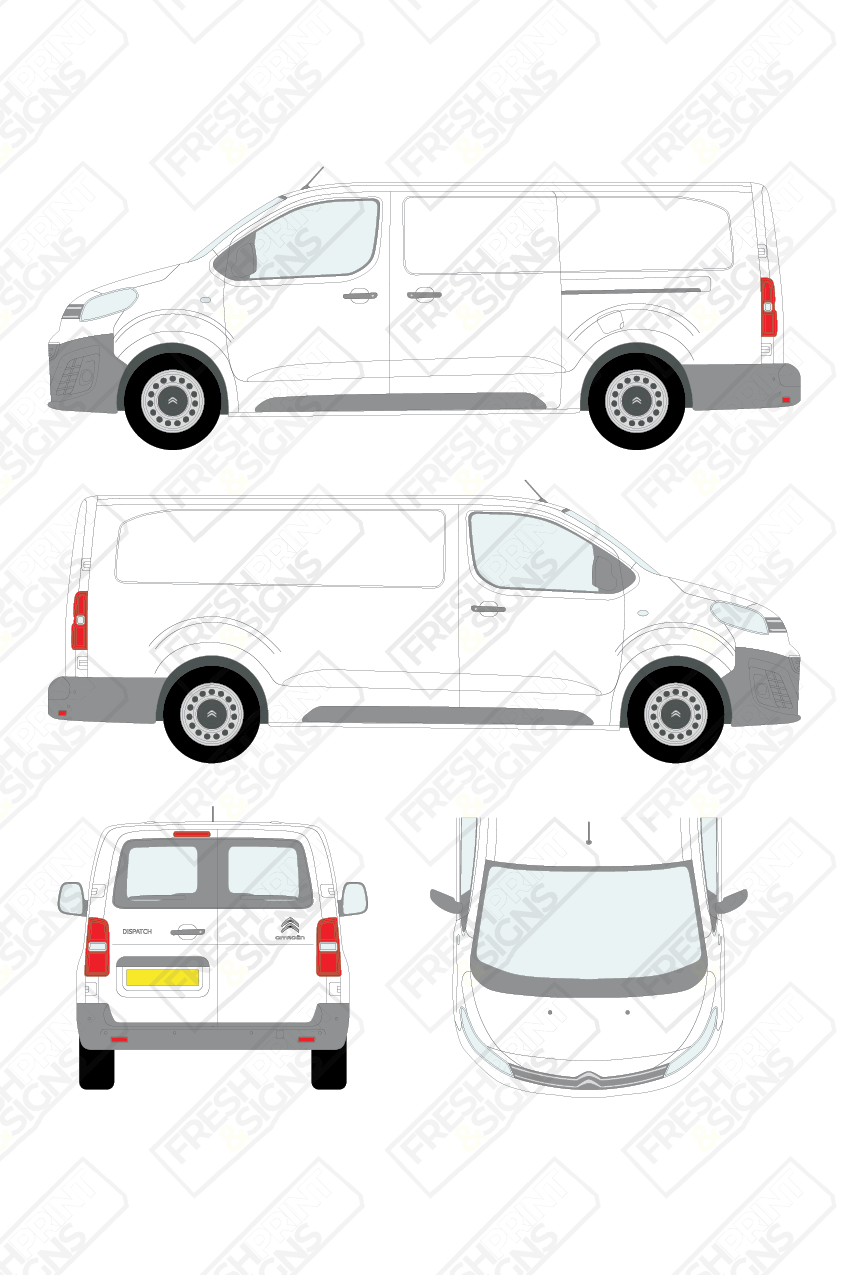 Van Graphics - Citroen | Dispatch | 2016-2024 | Long Wheelbase (L3) | With Rear Windows