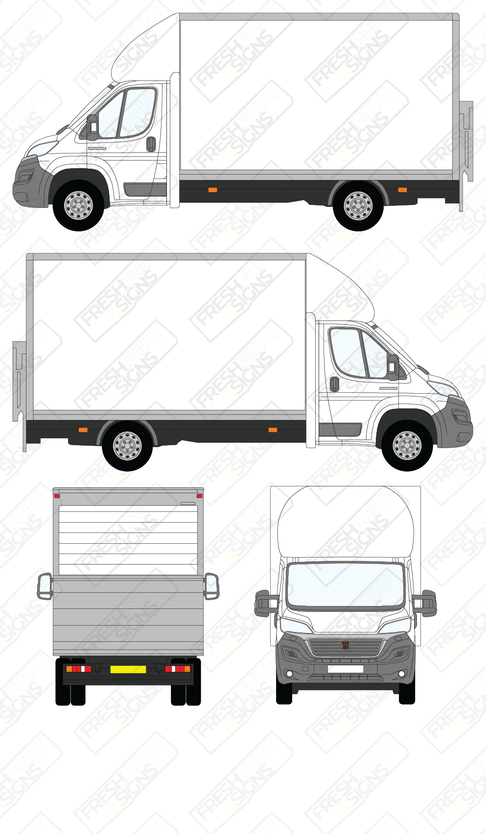 Van Graphics - Fiat | Ducato Luton | 2014-2025 | With Tail Lift