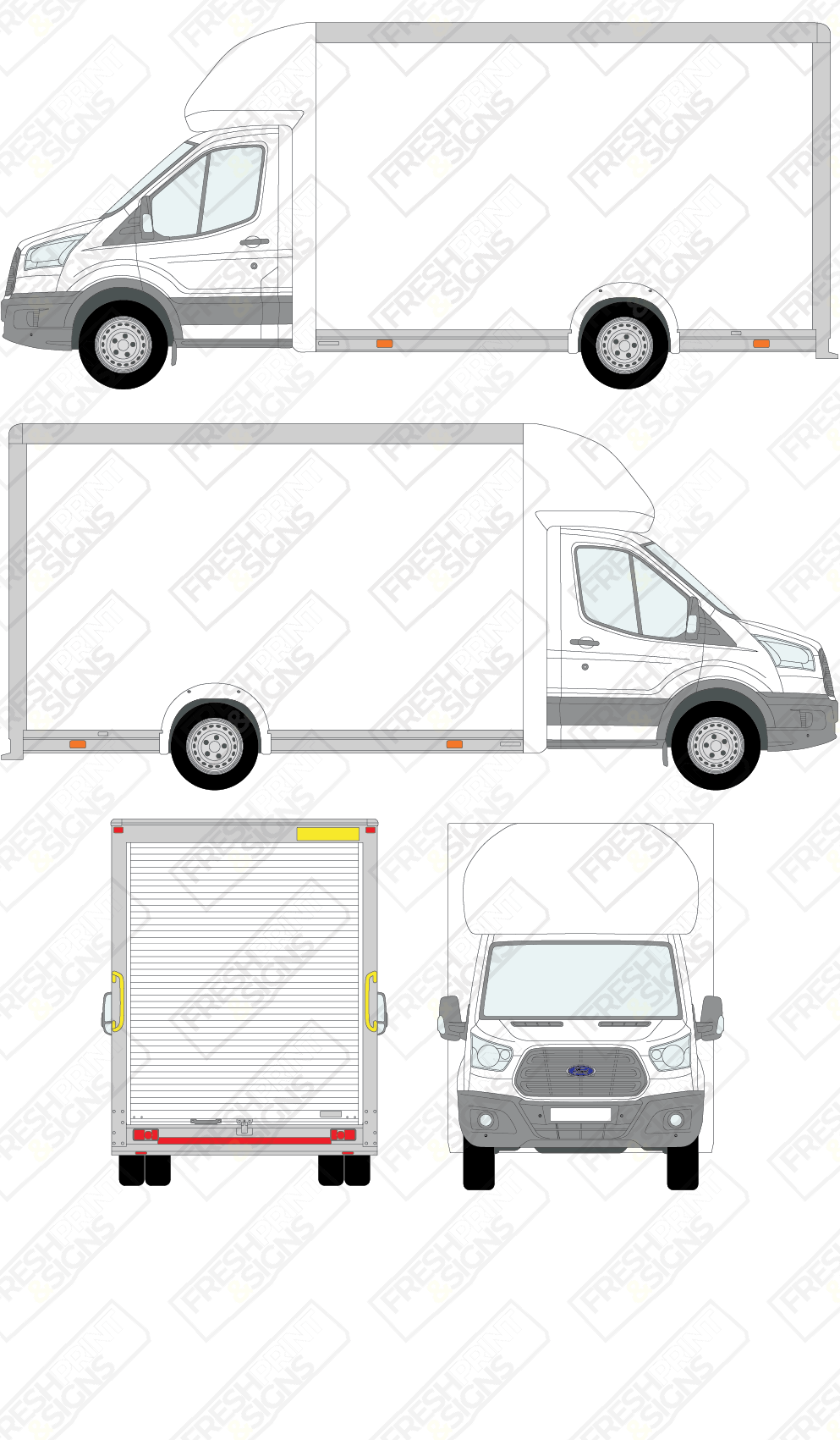 Van Graphics - Ford | Transit Luton | 2014-2019 | Low Floor
