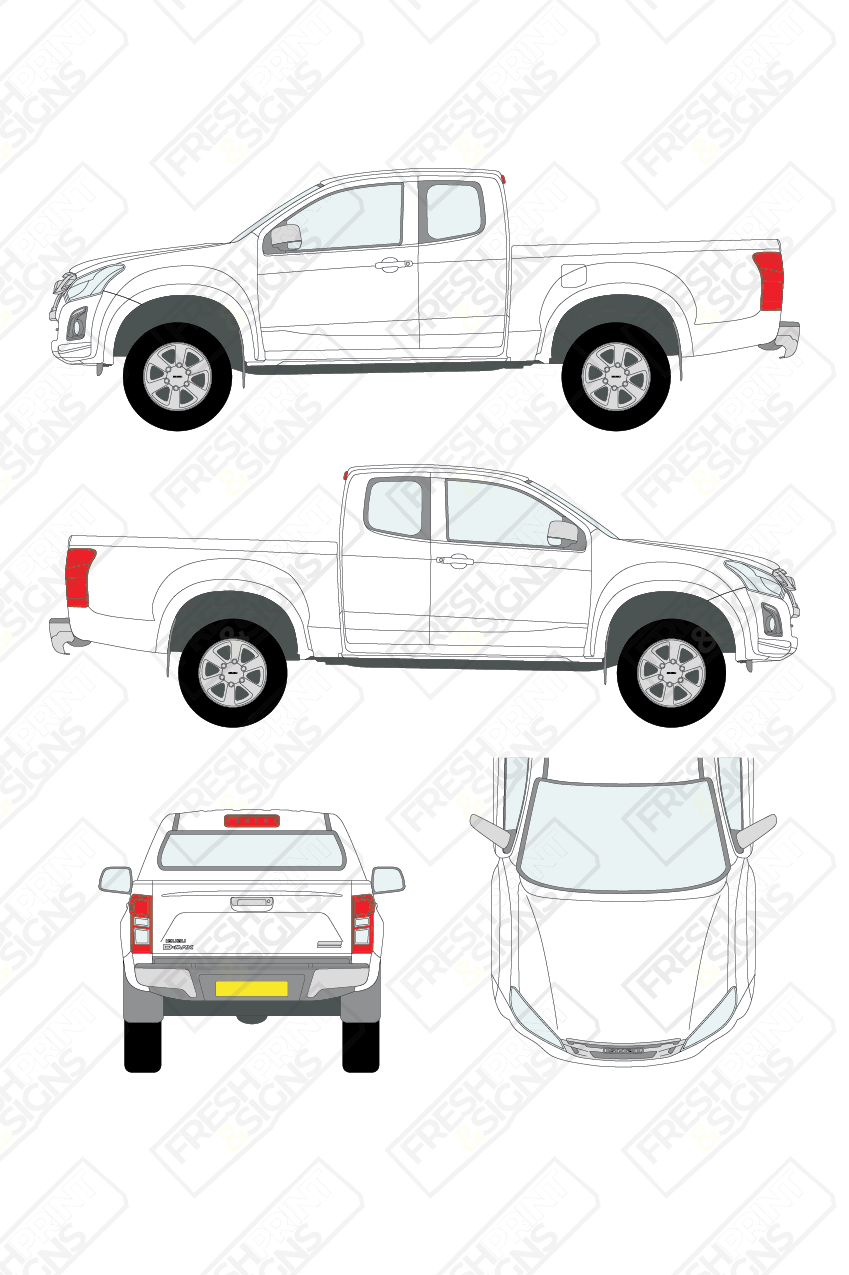 Van Graphics - Isuzu | D-Max | 2017-2020 | Extended Cab