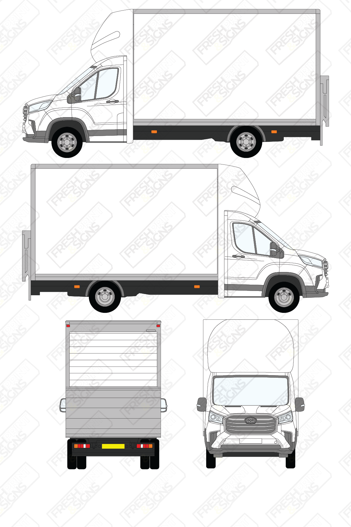 Van Graphics - Maxus | Deliver 9 Luton | 2020-2025