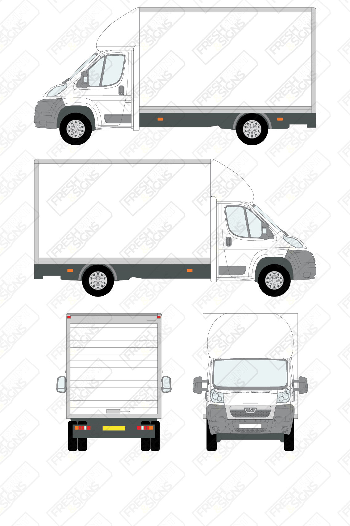 Van Graphics - Peugeot | Boxer Luton | 2006-2014 | No Tail Lift