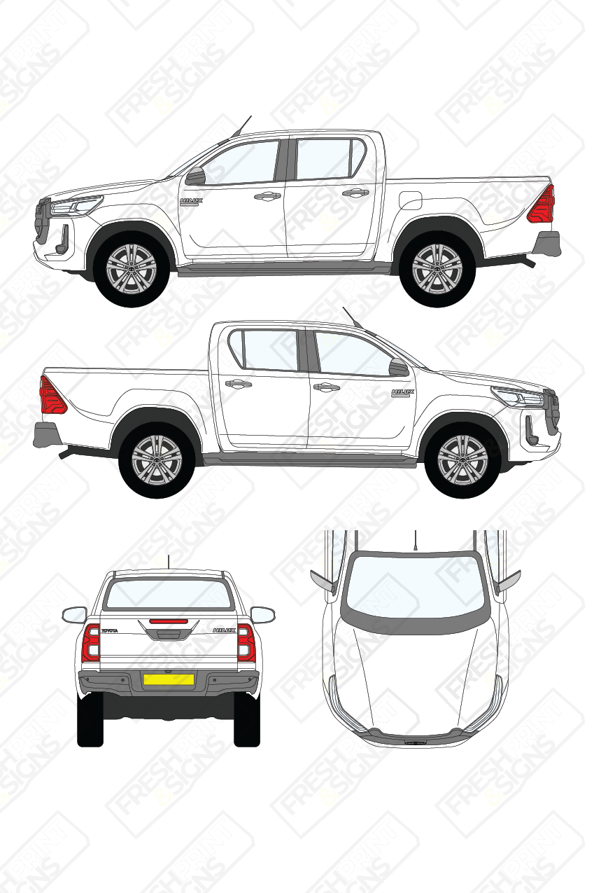 Van Graphics - Toyota | Hi-Lux | 2021-2025 | Double Cab