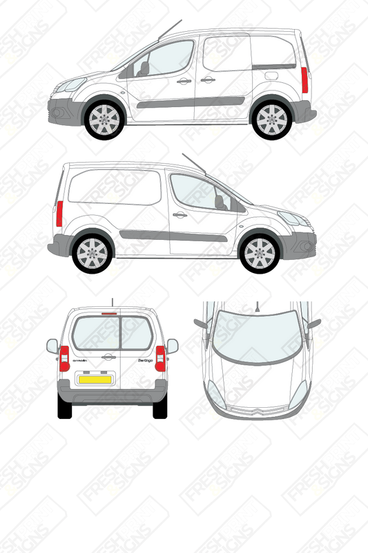 Van Graphics - Citroen | Berlingo | 2008-2015 | Short Wheelbase (L1) | With Rear Windows