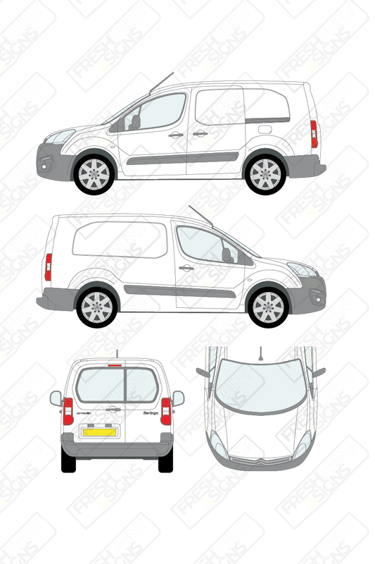 Van Graphics - Citroen | Berlingo | 2015-2018 | Long Wheelbase (L2) | With Rear Windows