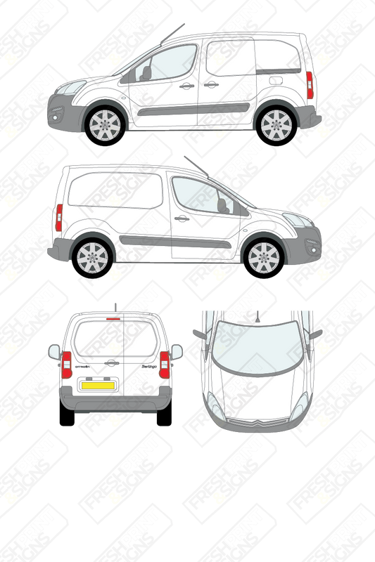 Van Graphics - Citroen | Berlingo | 2015-2018 | Short Wheelbase (L1) | Panelled Rear Doors