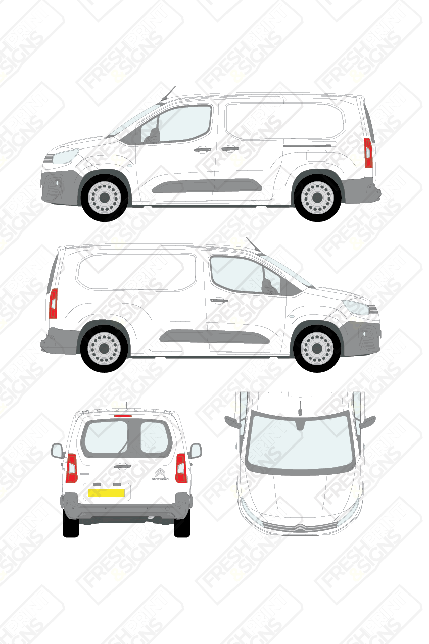 Van Graphics - Citroen | Berlingo | 2018-2024 | Long Wheelbase (L2) | With Rear Windows
