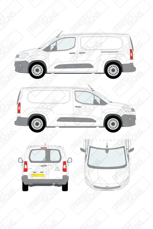 Van Graphics - Citroen | Berlingo | 2018-2024 | Long Wheelbase (L2) | With Rear Windows