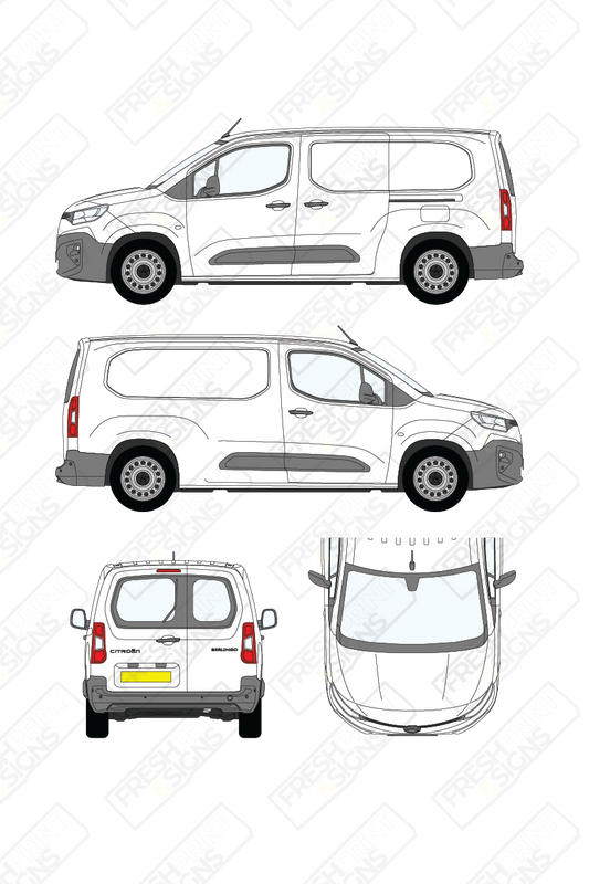 Van Graphics - Citroen | Berlingo | 2024-2025 | Long Wheelbase (L2) | With Rear Windows