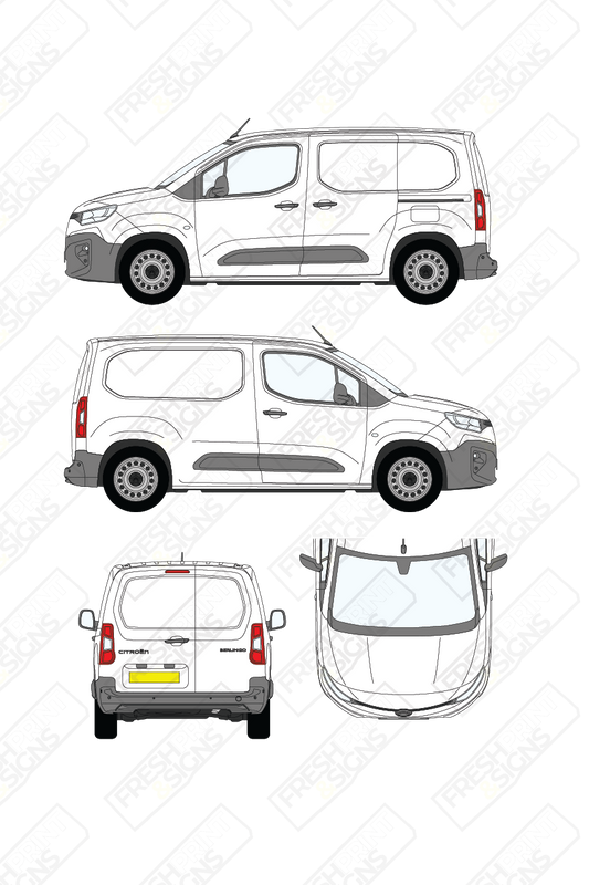 Van Graphics - Citroen | Berlingo | 2024-2025 | Short Wheelbase (L1) | Panelled Rear Doors