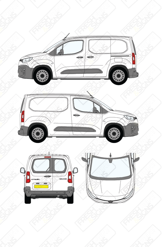Van Graphics - Citroen | Berlingo | 2024-2025 | Short Wheelbase (L1) | With Rear Windows