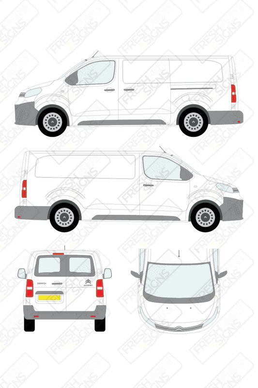 Van Graphics - Citroen | Dispatch | 2016-2024 | Long Wheelbase (L3) | With Rear Windows