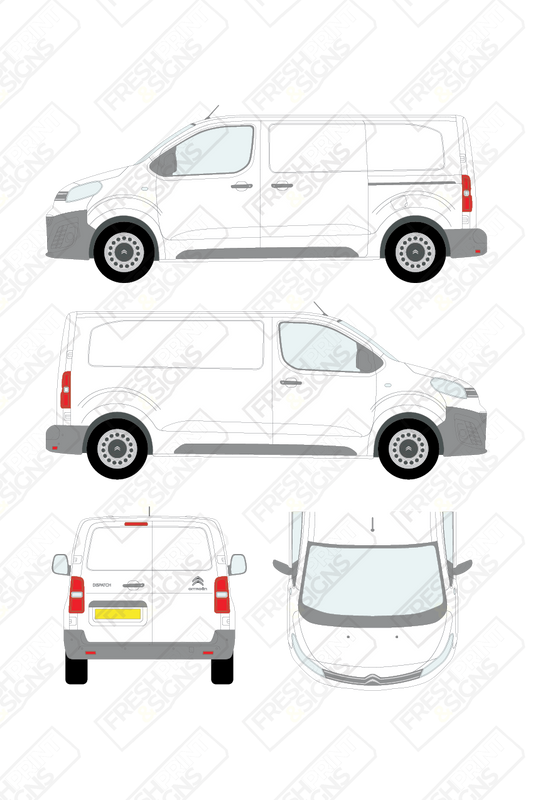 Van Graphics - Citroen | Dispatch | 2016-2024 | Medium Wheelbase (L2) | Panelled Rear Doors