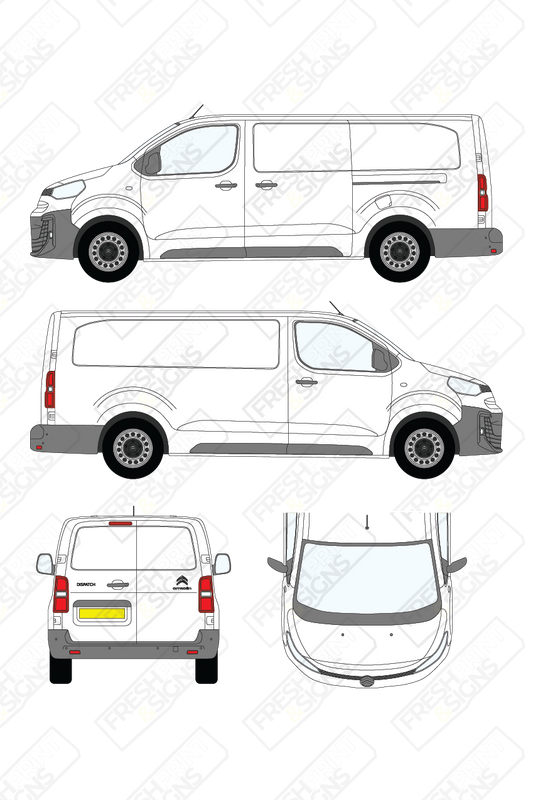 Van Graphics - Citroen | Dispatch | 2024-2025 | Long Wheelbase (L3) | Panelled Rear Doors