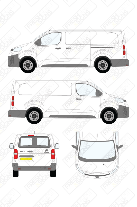 Van Graphics - Citroen | Dispatch | 2024-2025 | Long Wheelbase (L3) | With Rear Windows