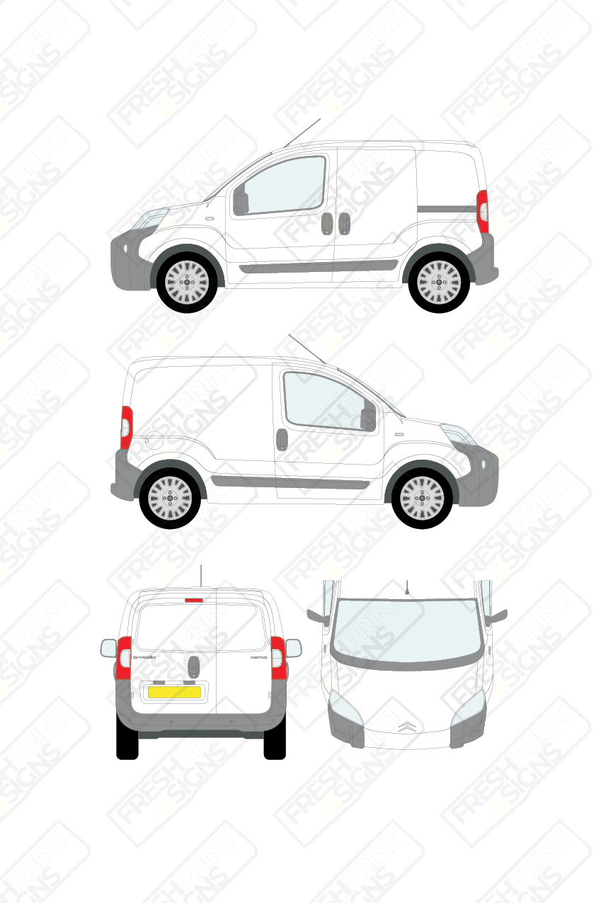 Van Graphics - Citroen | Nemo | 2008-2016 | Panelled Rear Doors
