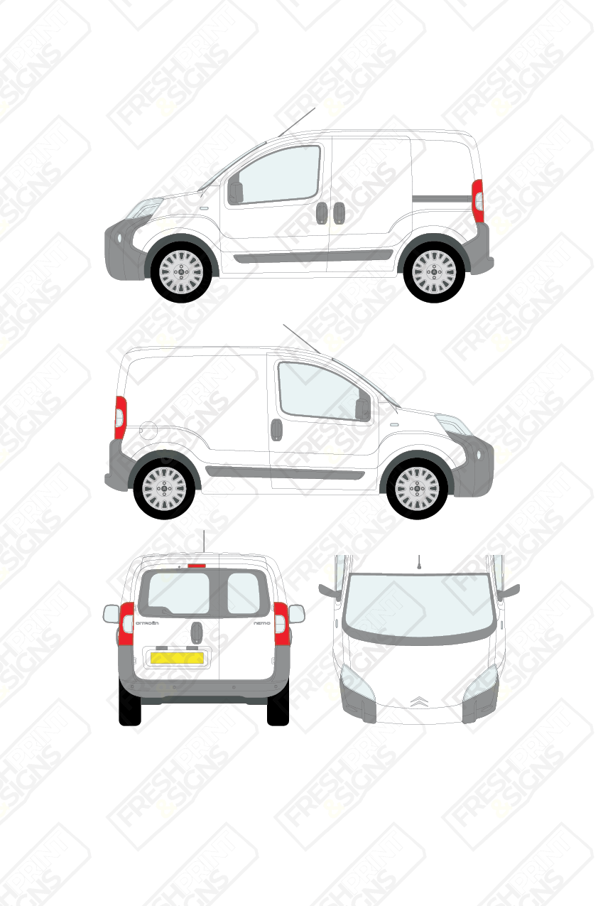 Van Graphics - Citroen | Nemo | 2008-2016 | With Rear Windows