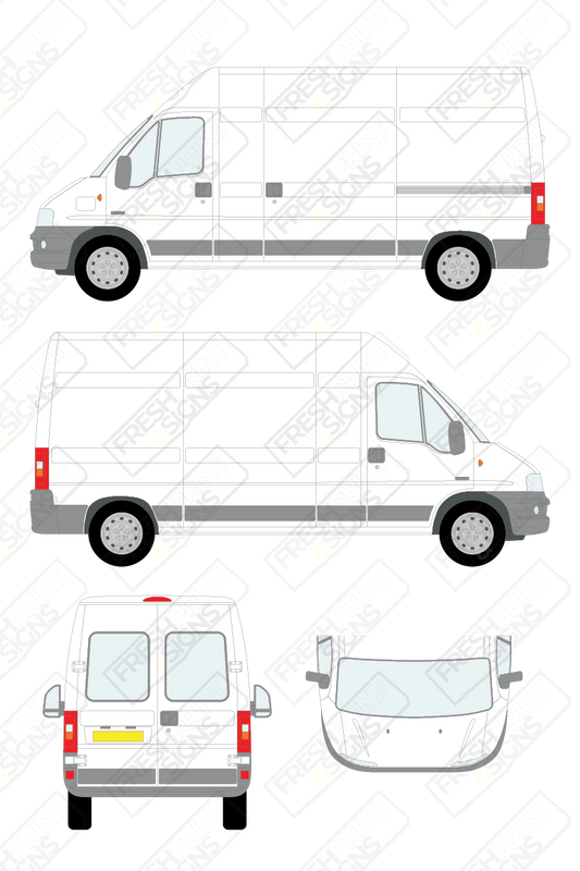 Van Graphics - Citroen | Relay | 2002-2006 | Long Wheelbase (L3) | High Roof (H2) | With Rear Windows