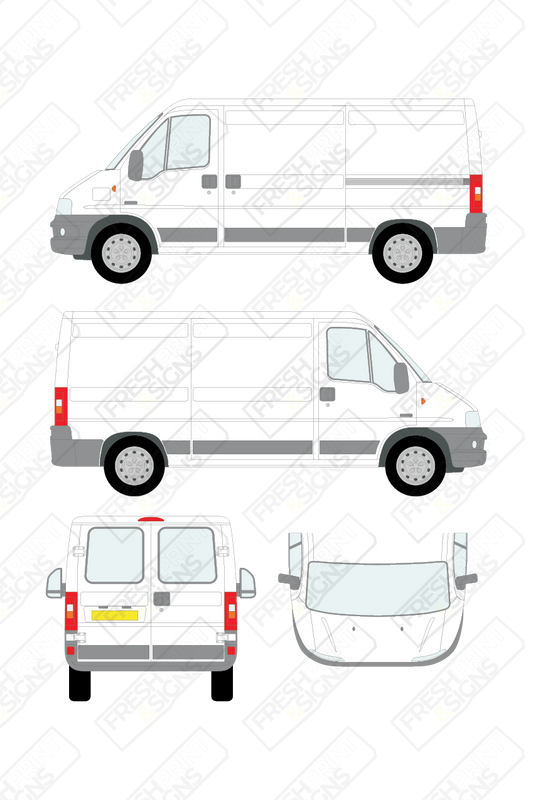 Van Graphics - Citroen | Relay | 2002-2006 | Medium Wheelbase (L2) | Low Roof (H1) | With Rear Windows