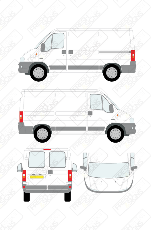 Van Graphics - Citroen | Relay | 2002-2006 | Short Wheelbase (L1) | Low Roof (H1) | With Rear Windows