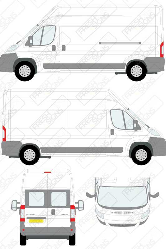 Van Graphics - Citroen | Relay | 2006-2014 | Long Wheelbase (L3) | High Roof (H3) | With Rear Windows