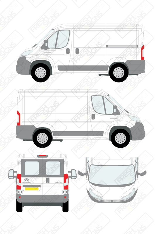 Van Graphics - Citroen | Relay | 2014-2025 | Short Wheelbase (L1) | Low Roof (H1) | With Rear Windows