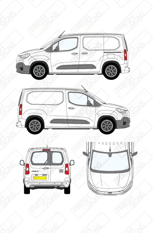 Van Graphics - Fiat | Doblo | 2024-2025 | Short Wheelbase (L1) | With Rear Windows