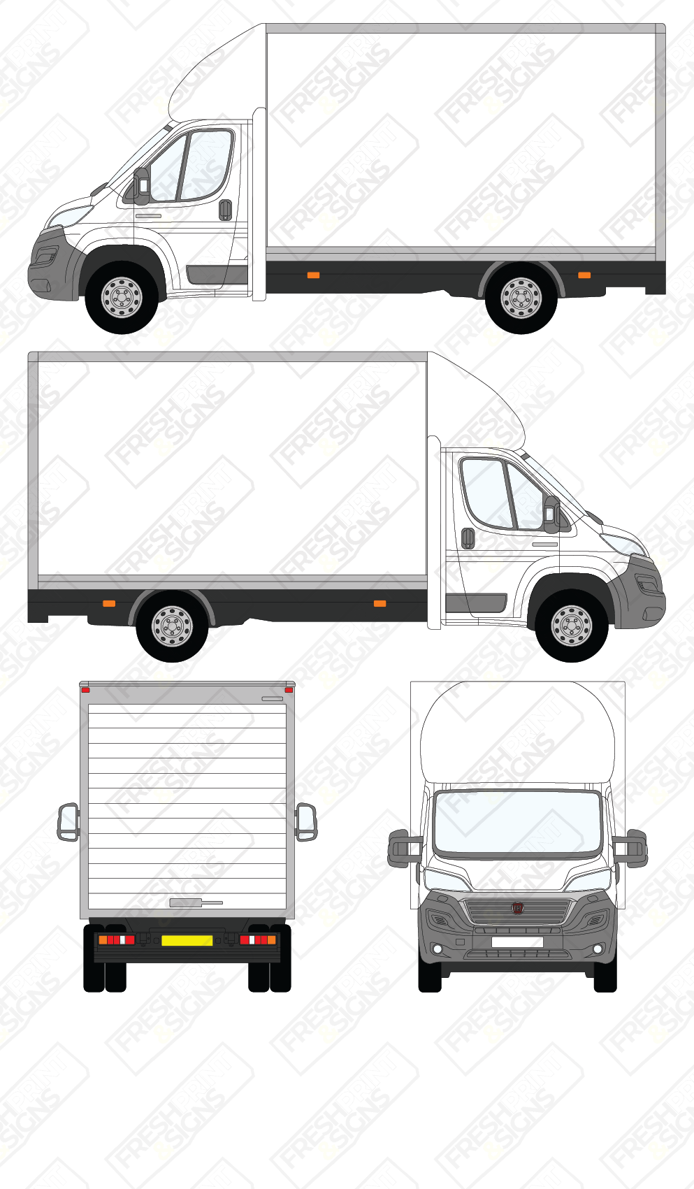Van Graphics - Fiat | Ducato Luton | 2014-2025 | No Tail Lift