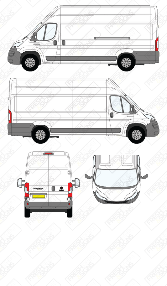 Van Graphics - Fiat | Ducato | 2014-2025 | Extra-Long Wheelbase (L4) | High Roof (H3) | Panelled Rear Doors
