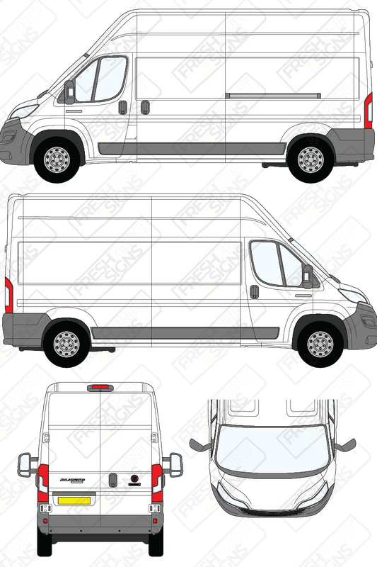 Van Graphics - Fiat | Ducato | 2014-2025 | Long Wheelbase (L3) | High Roof (H3) | Panelled Rear Doors