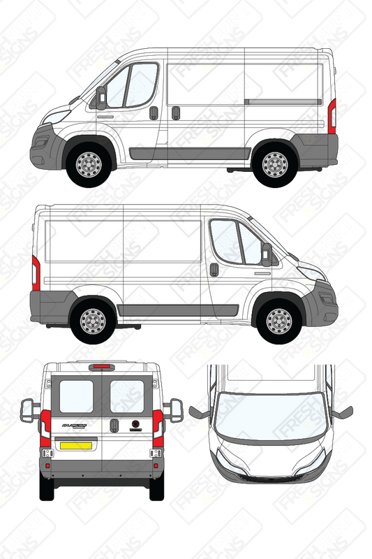 Van Graphics - Fiat | Ducato | 2014-2025 | Short Wheelbase (L1) | Low Roof (H1) | With Rear Windows