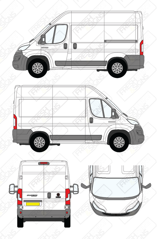 Van Graphics - Fiat | Ducato | 2014-2025 | Short Wheelbase (L1) | Medium Roof (H2) | Panelled Rear Doors