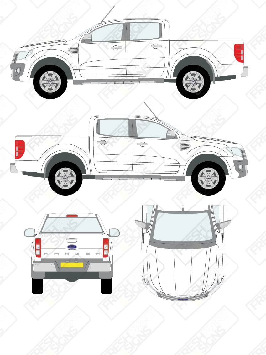 Van Graphics - Ford | Ranger | 2012-2016 | Double Cab