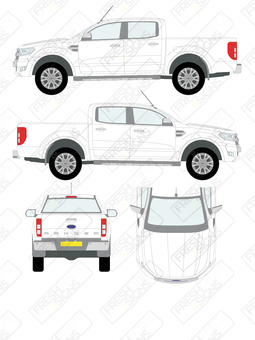 Van Graphics - Ford | Ranger | 2016-2019 | Double Cab
