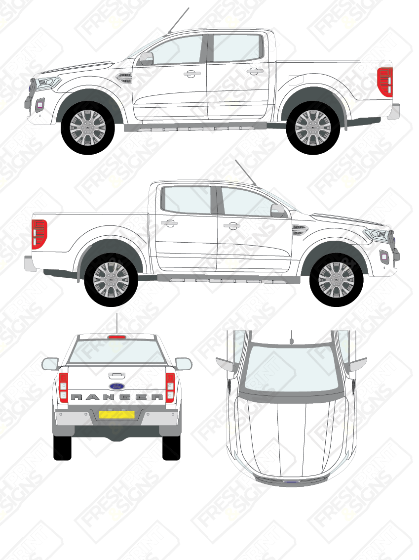 Van Graphics - Ford | Ranger | 2019-2022 | Double Cab