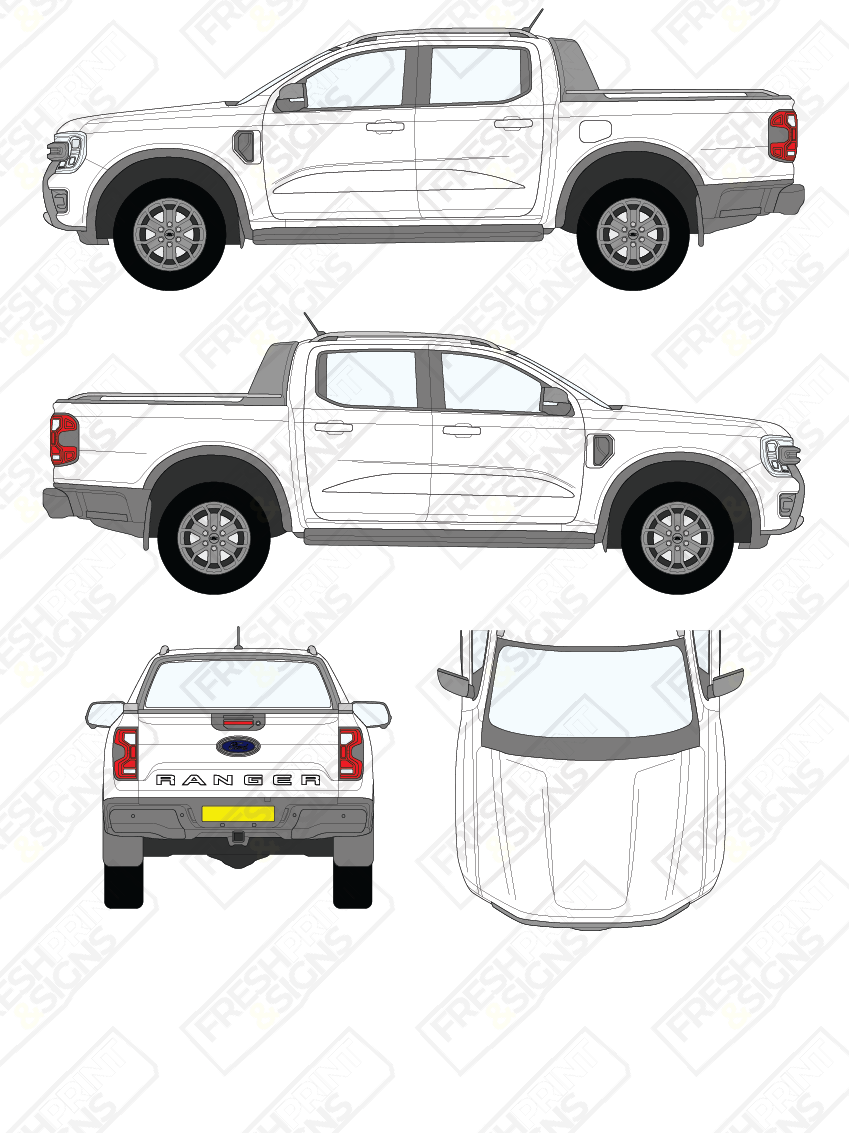 Van Graphics - Ford | Ranger Wildtrak | 2022-2024 – Fresh Print