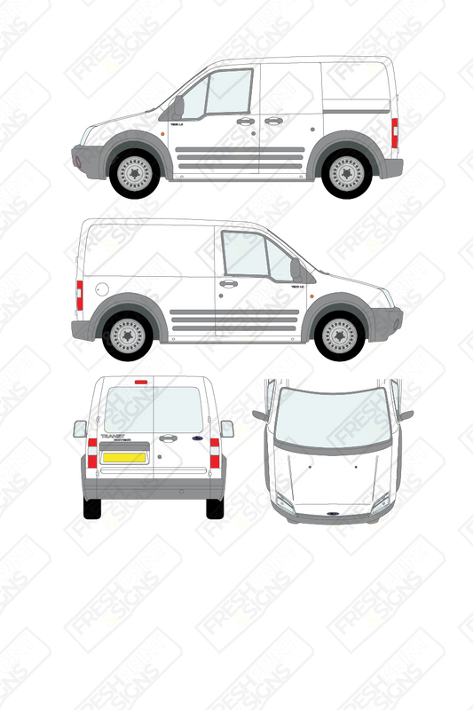 Van Graphics - Ford | Transit Connect | 2002-2009 | Short Wheelbase (L1) | With Rear Windows