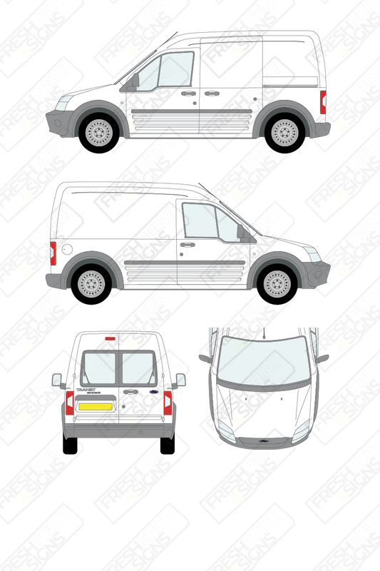 Van Graphics - Ford | Transit Connect | 2009-2013 | Long Wheelbase (L2) | With Rear Windows