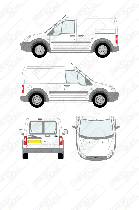 Van Graphics - Ford | Transit Connect | 2009-2013 | Short Wheelbase (L1) | With Rear Windows