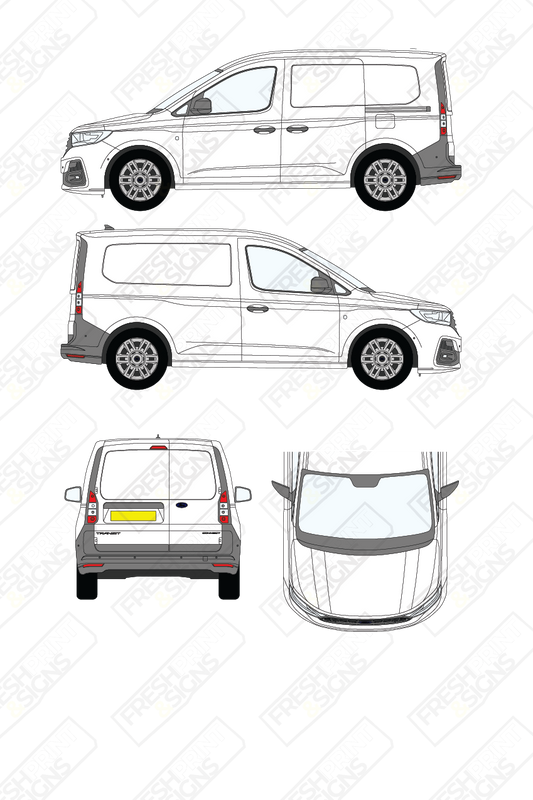 Van Graphics - Ford | Transit Connect | 2024-2025 | Short Wheelbase (L1) | Panelled Rear Doors