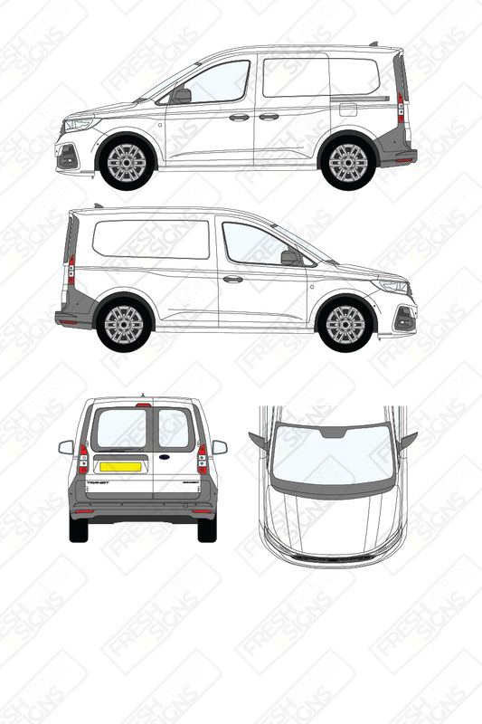 Van Graphics - Ford | Transit Connect | 2024-2025 | Short Wheelbase (L1) | With Rear Windows