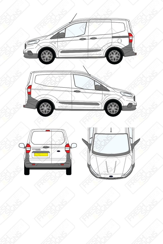 Van Graphics - Ford | Transit Courier | 2018-2023 | Panelled Rear Doors