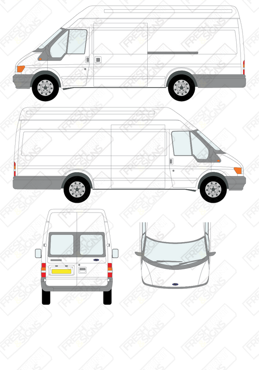 Van Graphics - Ford | Transit | 2000-2006 | Extra Long (Jumbo) Wheelbase (L4) | With Rear Windows
