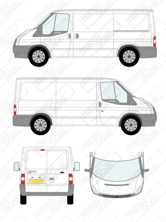 Van Graphics - Ford | Transit | 2006-2014 | Medium Wheelbase (L2) | Low Roof (H1) | Panelled Rear Doors