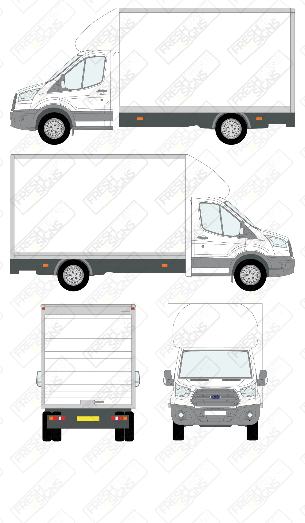 Van Graphics - Ford | Transit Luton | 2014-2019 | No Tail Lift