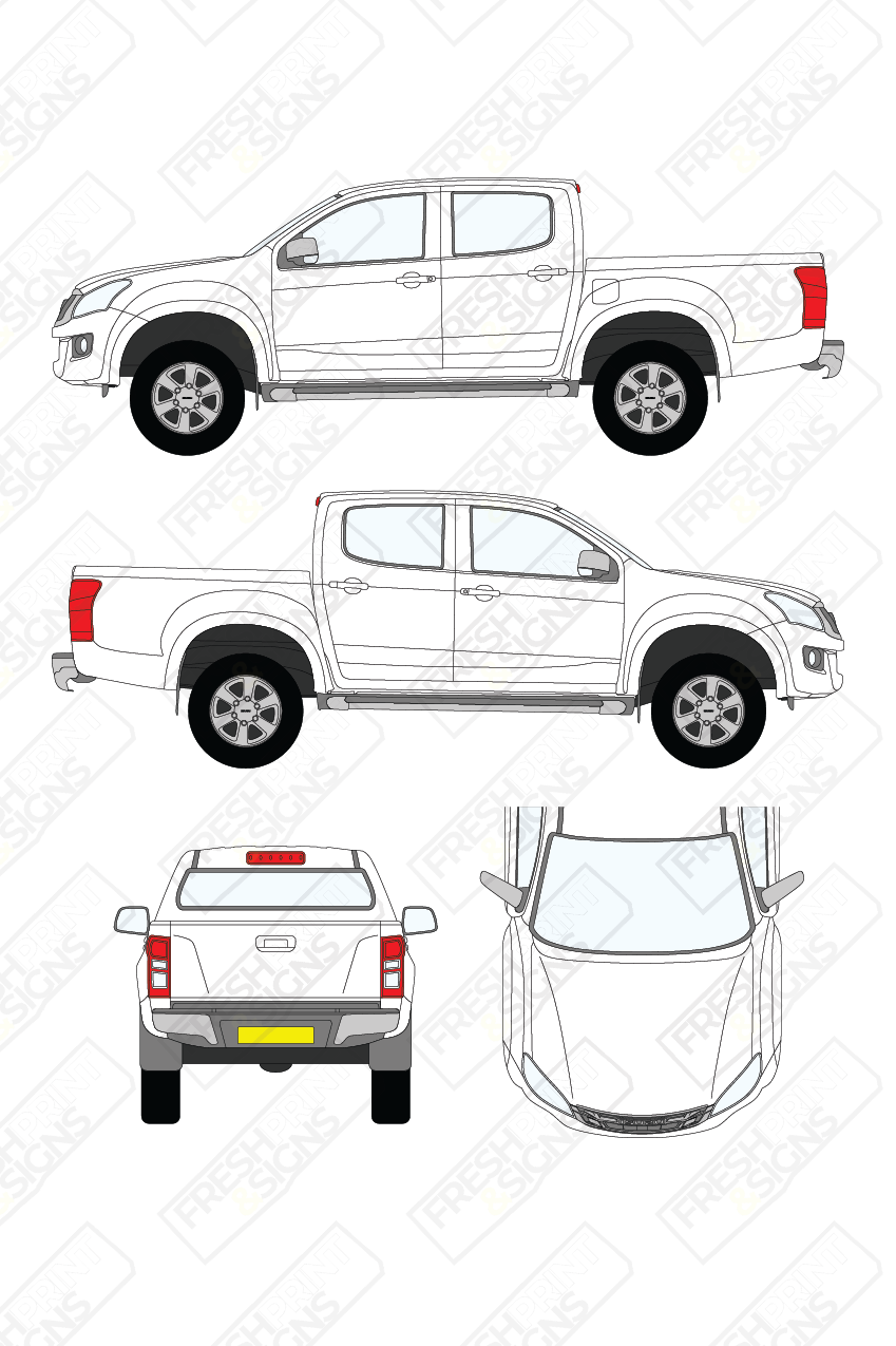 Van Graphics - Isuzu | D-Max | 2012-2017 |  Double Cab