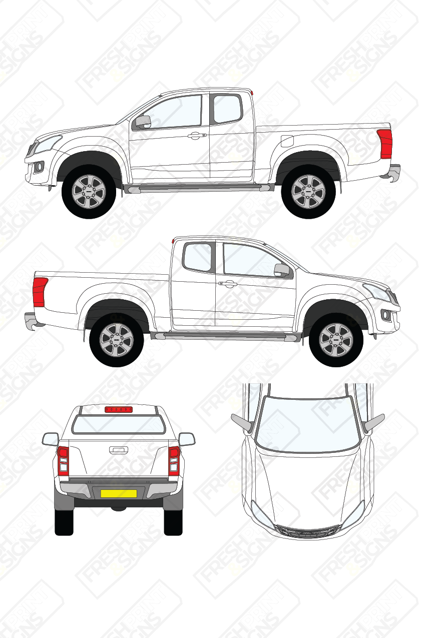 Van Graphics - Isuzu | D-Max | 2012-2017 | Extended Cab
