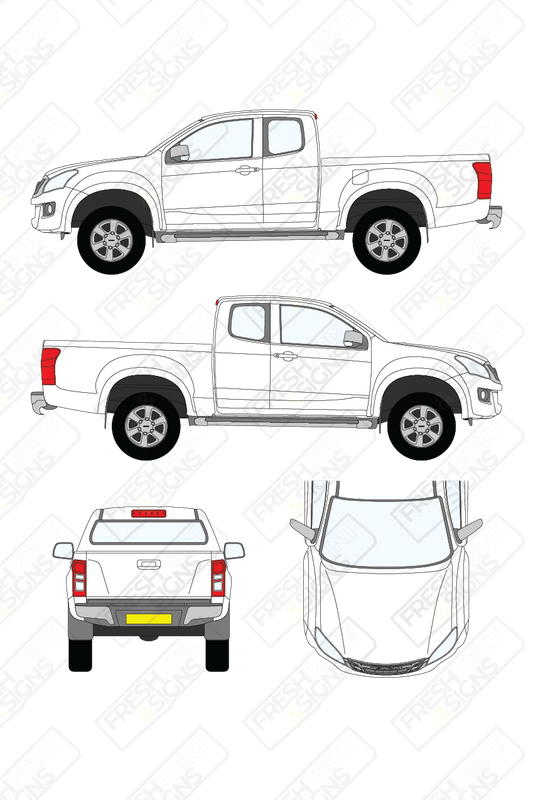 Van Graphics - Isuzu | D-Max | 2012-2017 | Extended Cab
