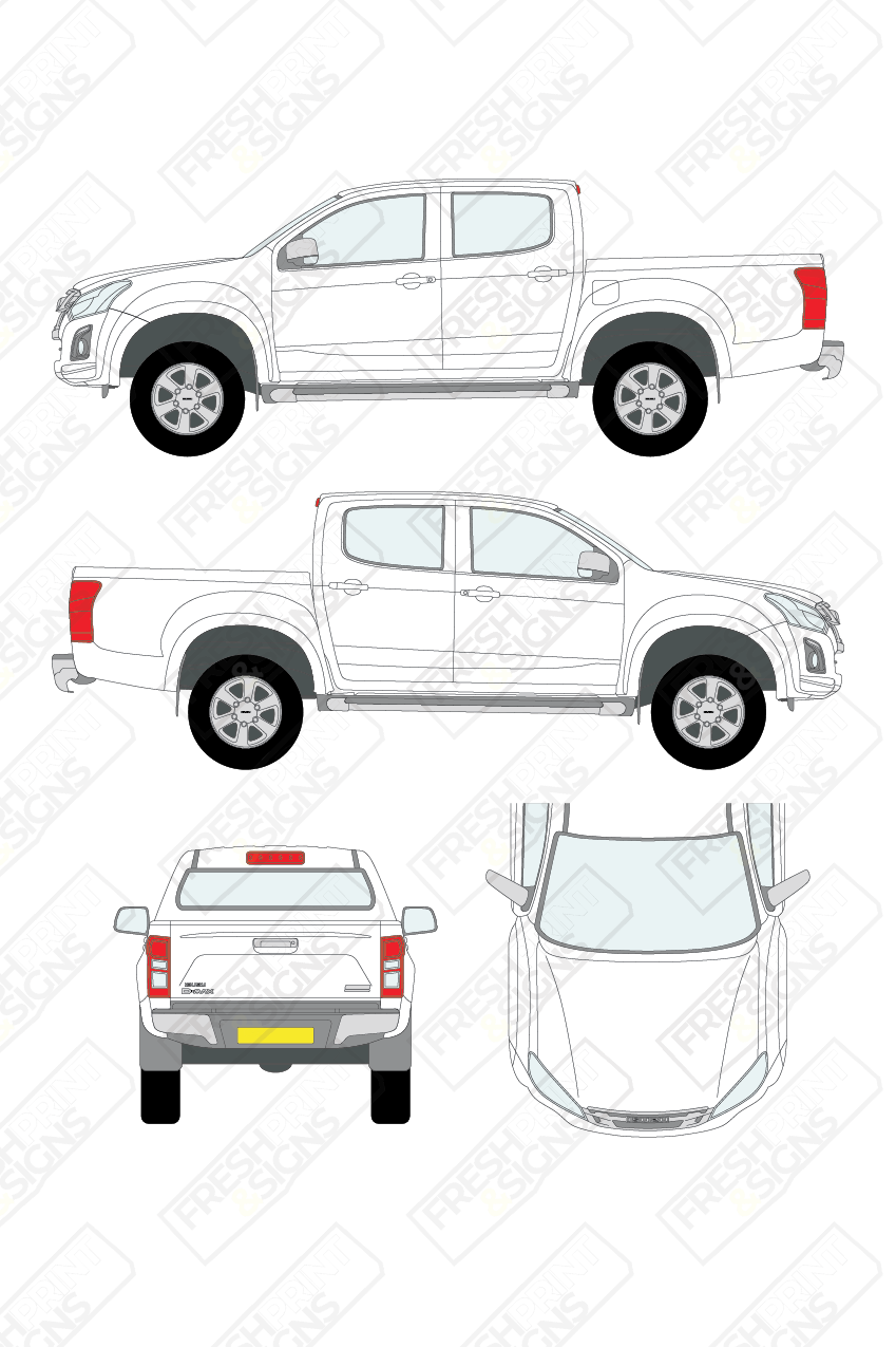 Van Graphics - Isuzu | D-Max | 2017-2020 | Double Cab