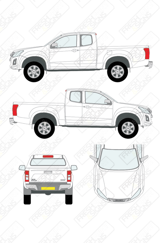 Van Graphics - Isuzu | D-Max | 2017-2020 |  Extended Cab
